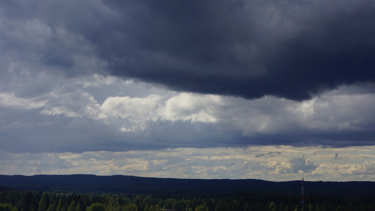 dark clouds clouds the rain clouds free photo