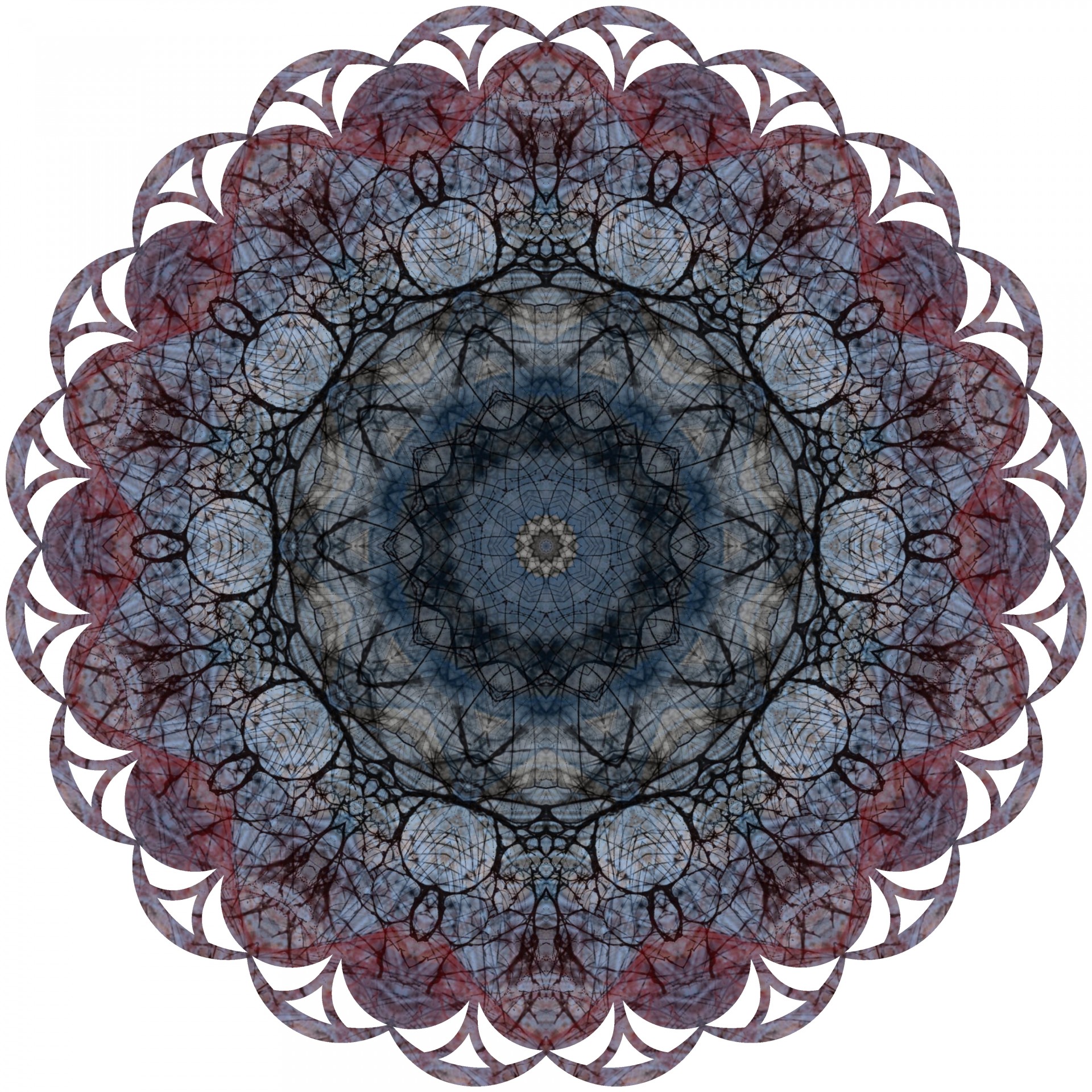 dark lace kaleidoscope free photo