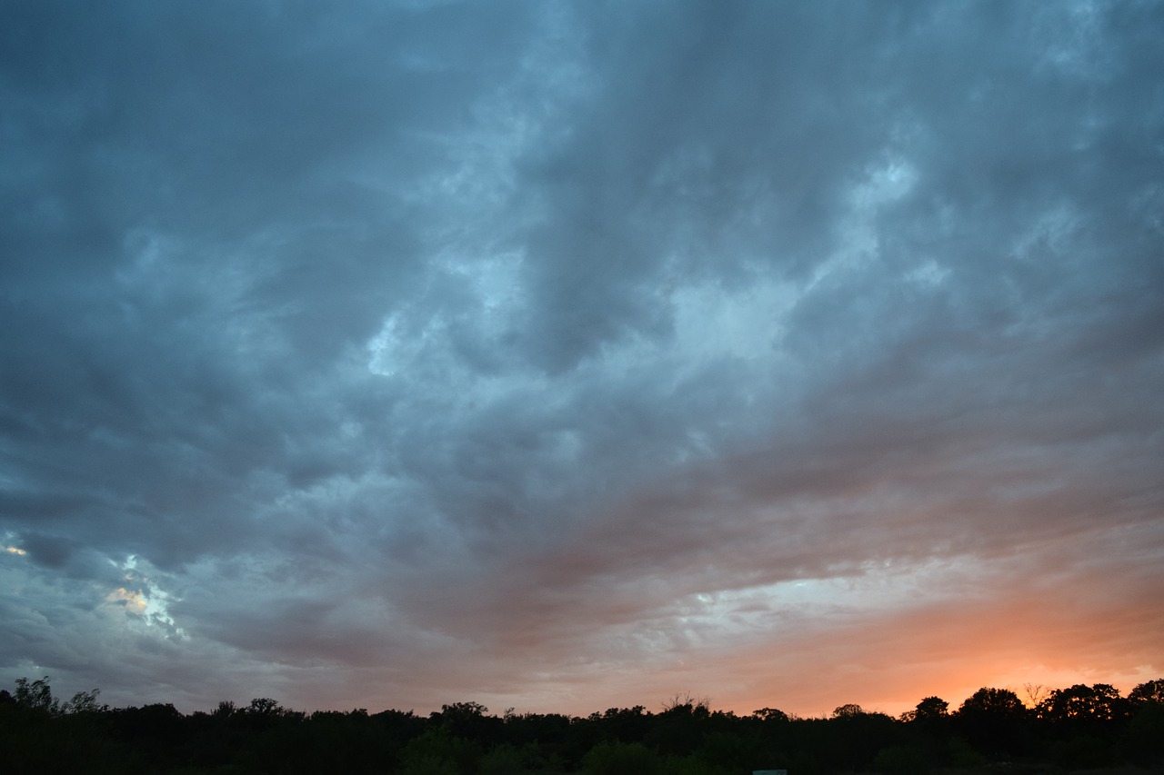 dark sky sunset summer free photo