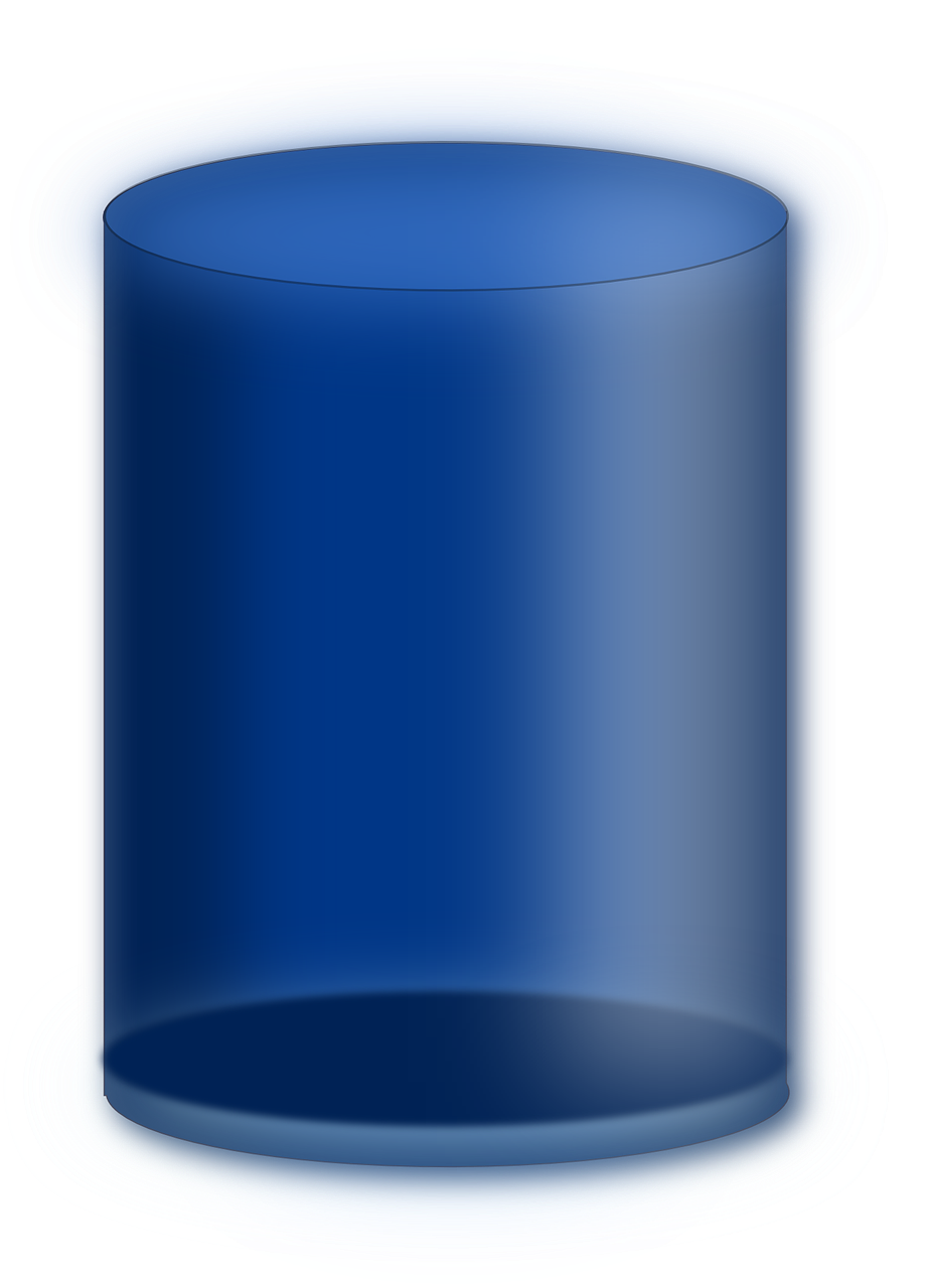 database cylinder blue free photo