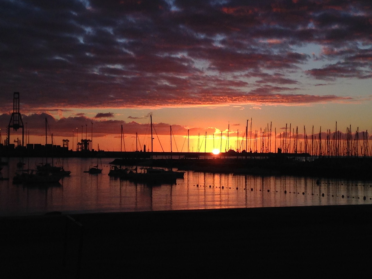 dawn port boats free photo