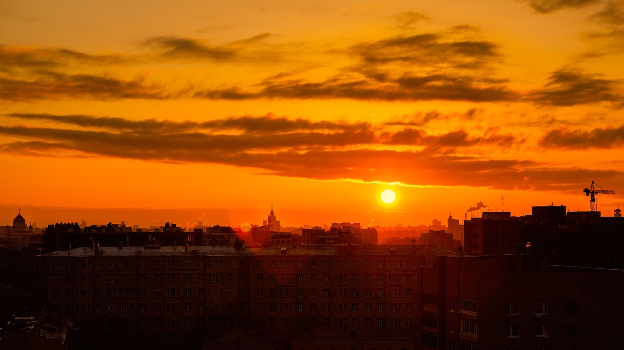 dawn moscow nature free photo