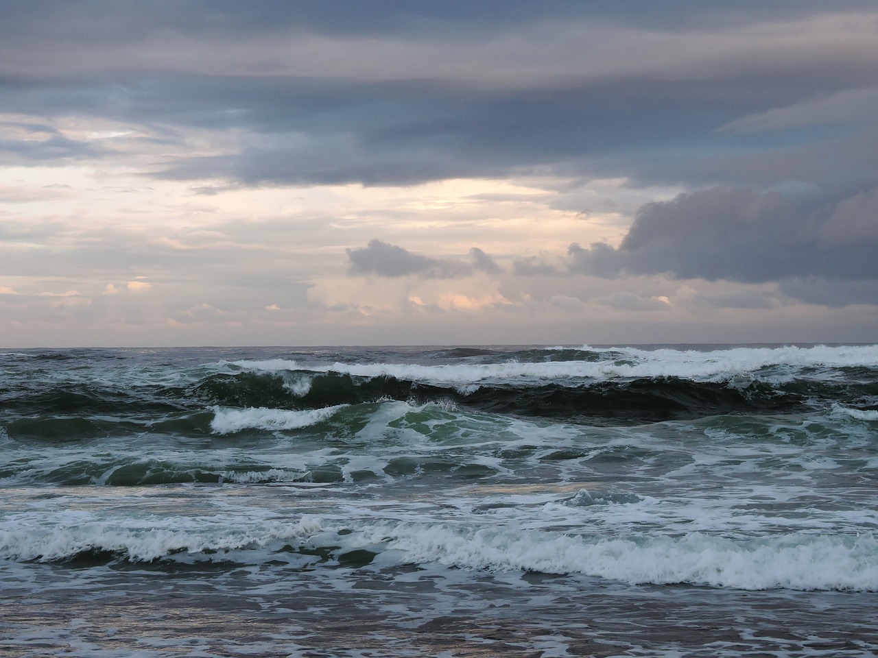 dawn coast ocean free photo