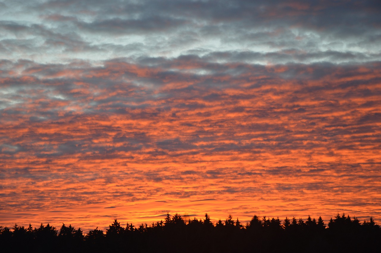 dawn evening evening sky free photo