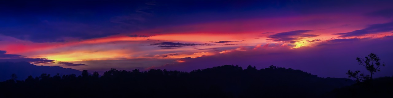 dawn panorama twilight free photo