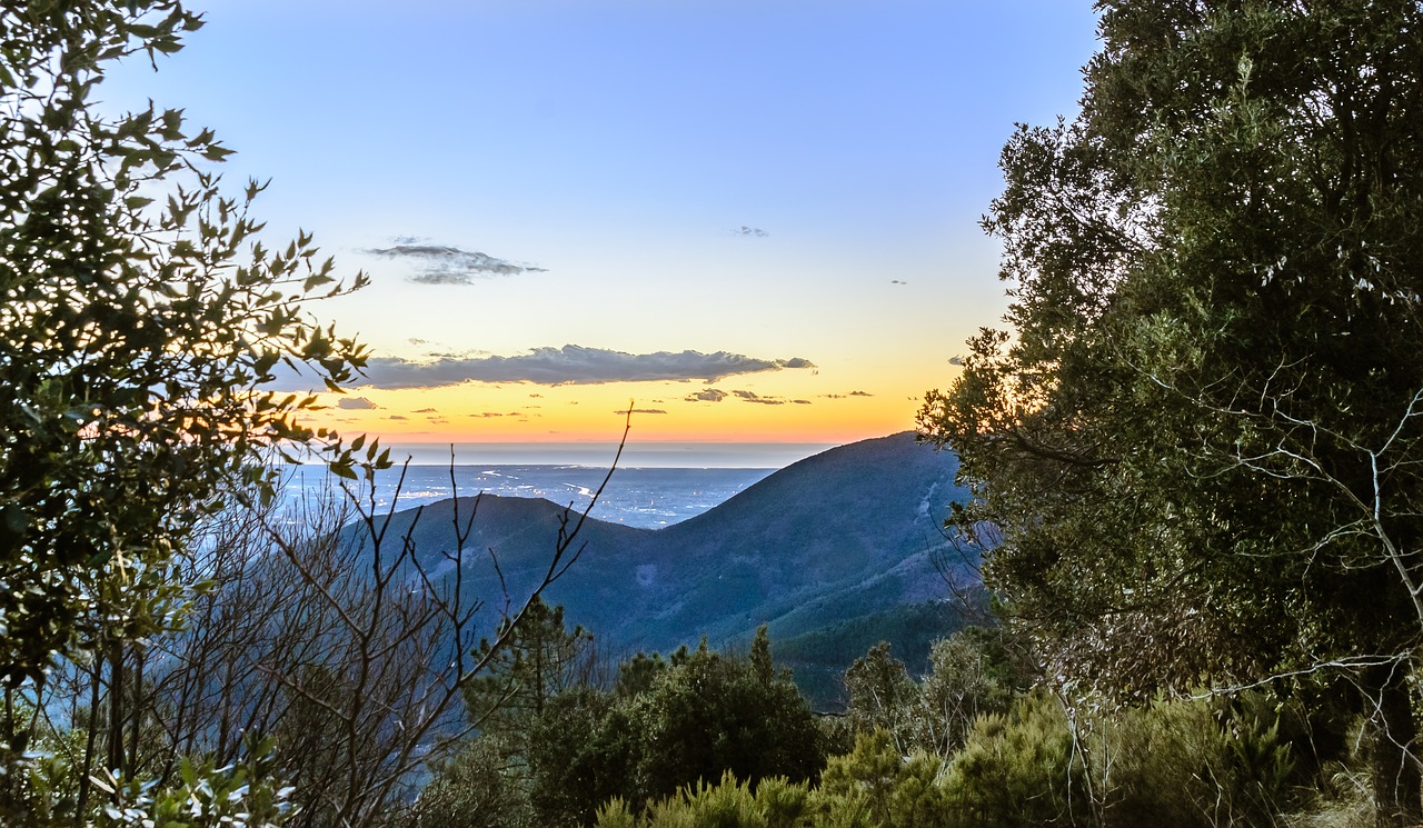 dawn landscape italy free photo