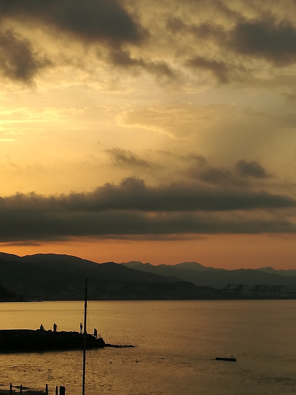 dawn fishermen sea free photo