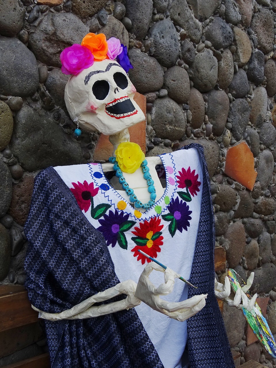 day of the dead calaca tradition free photo
