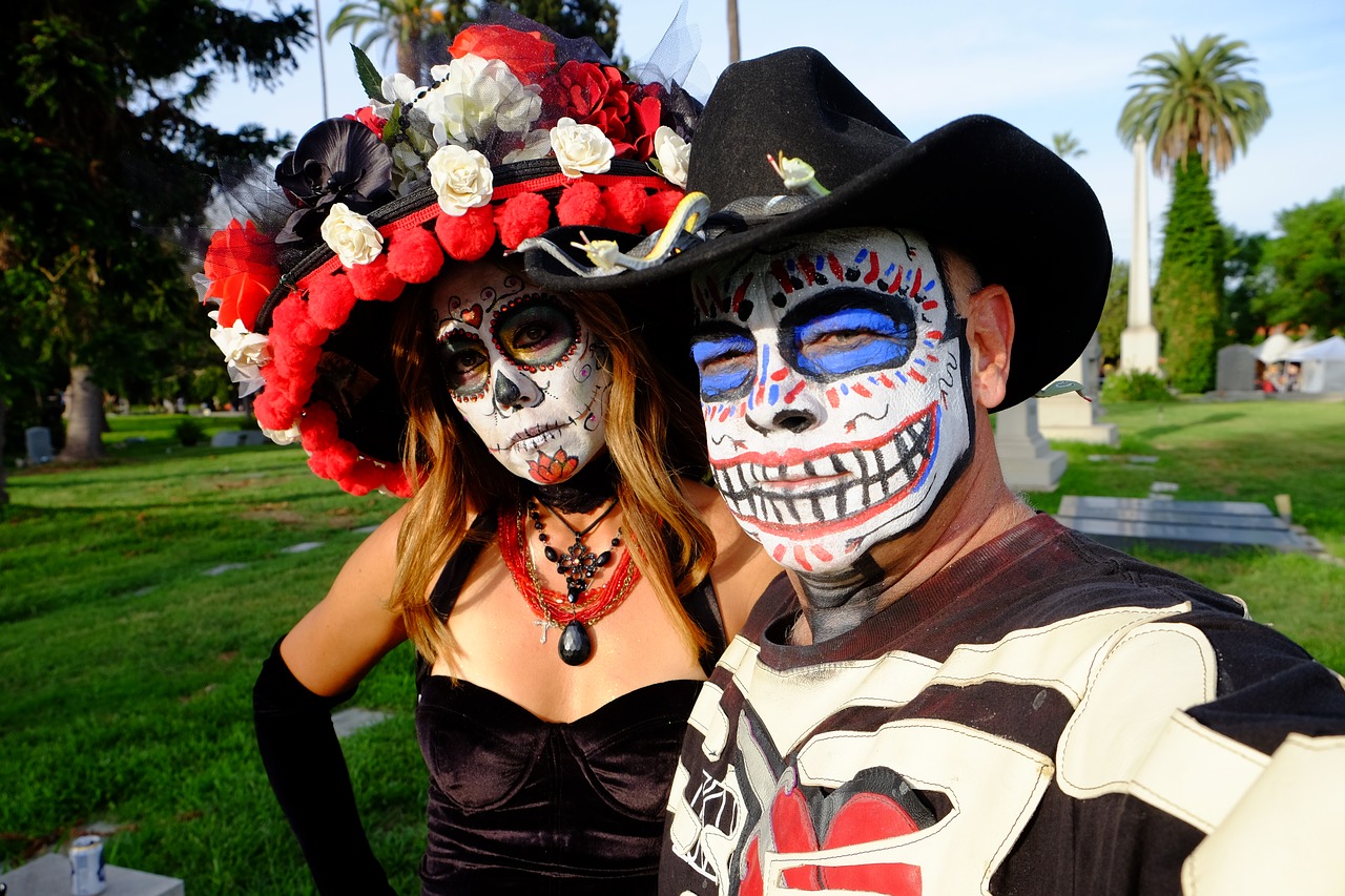 day of the dead flowers hollywood cemetery free photo