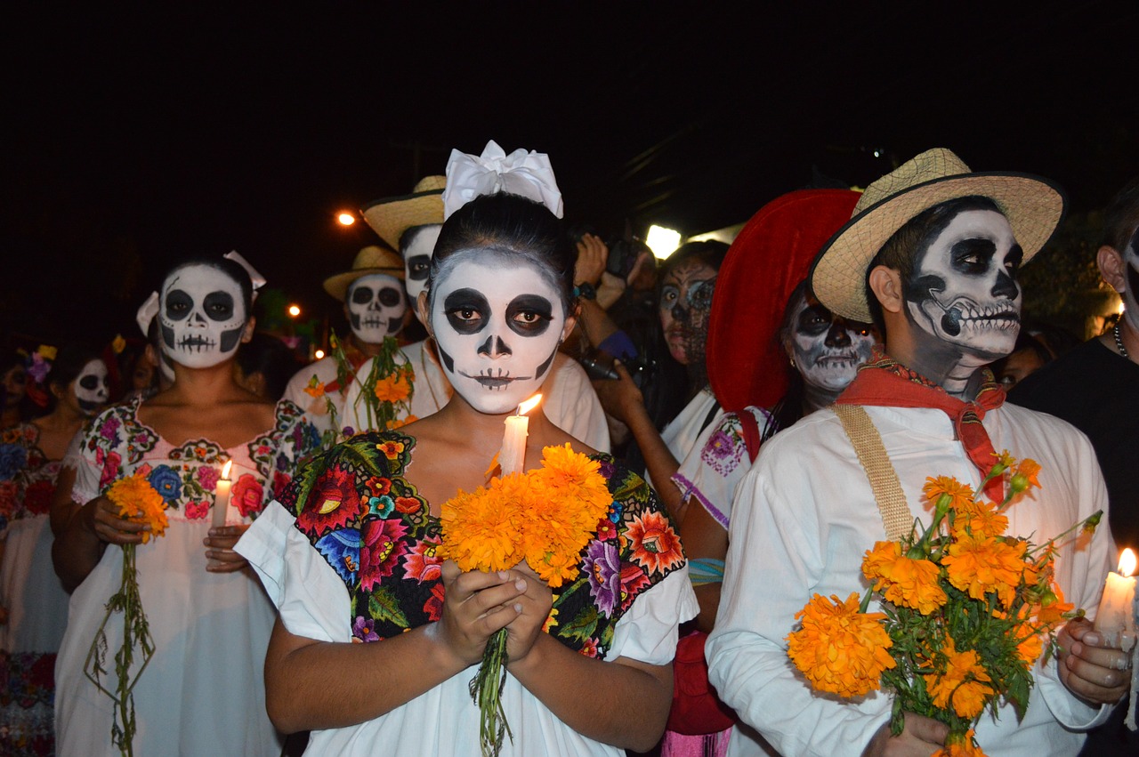 day of the dead mexico skull free photo