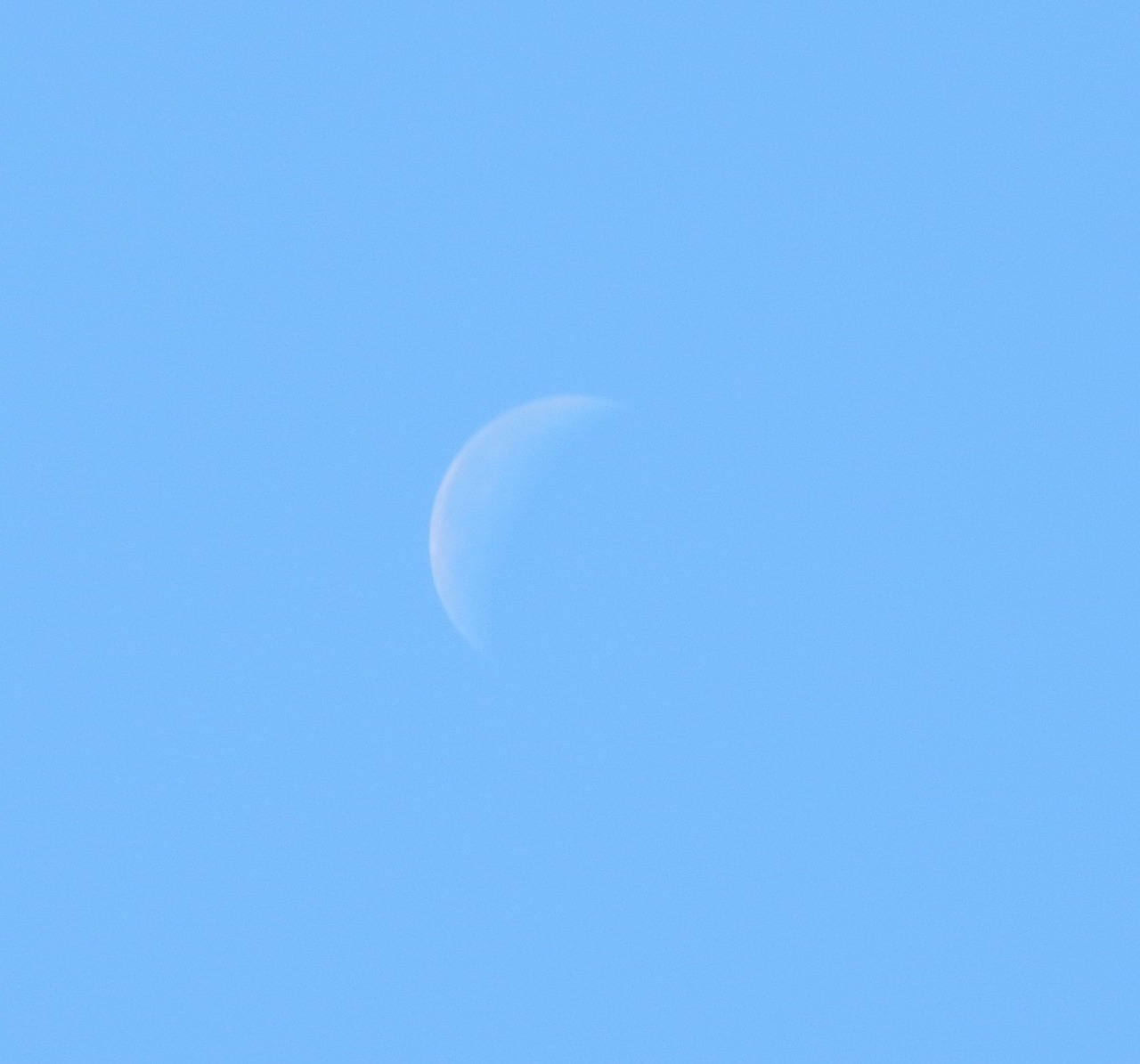 daytime moon moon blue sky free photo