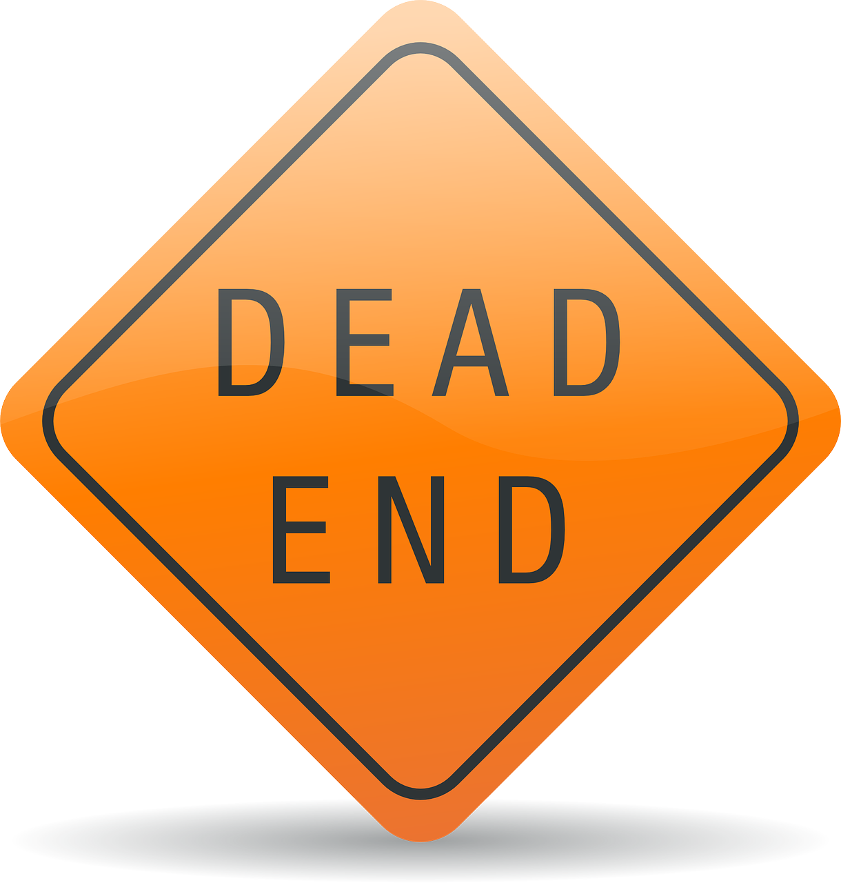 dead-end road sign roadsign free photo