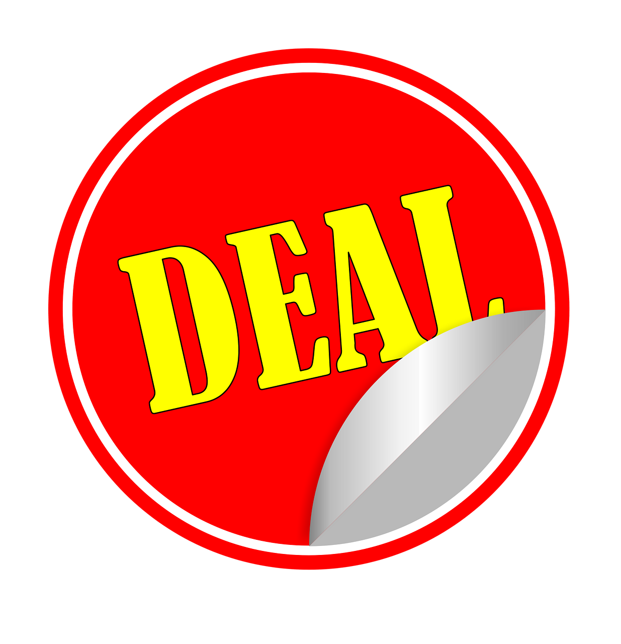 deal bargain sticker free photo