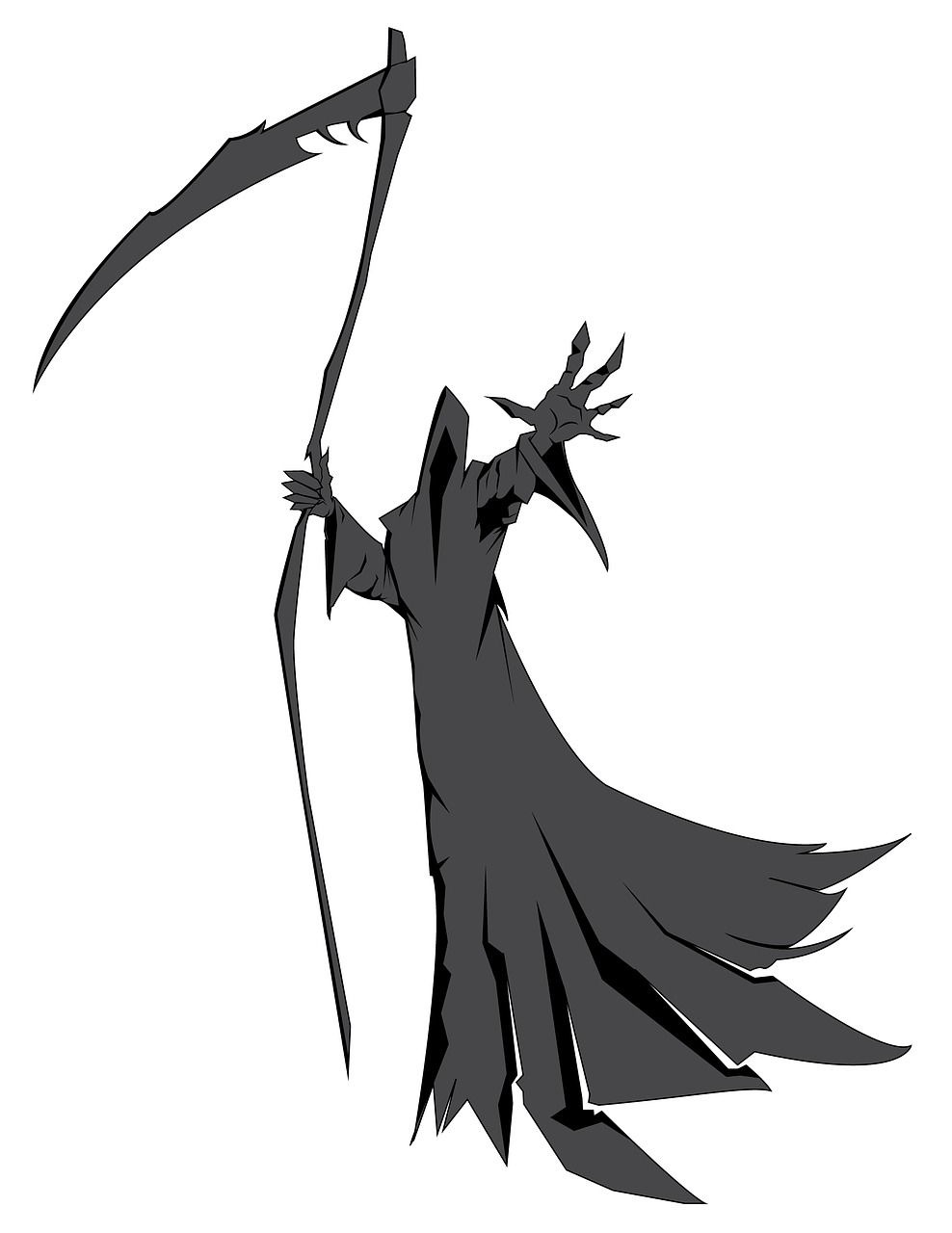 death illustration a clear outline free photo