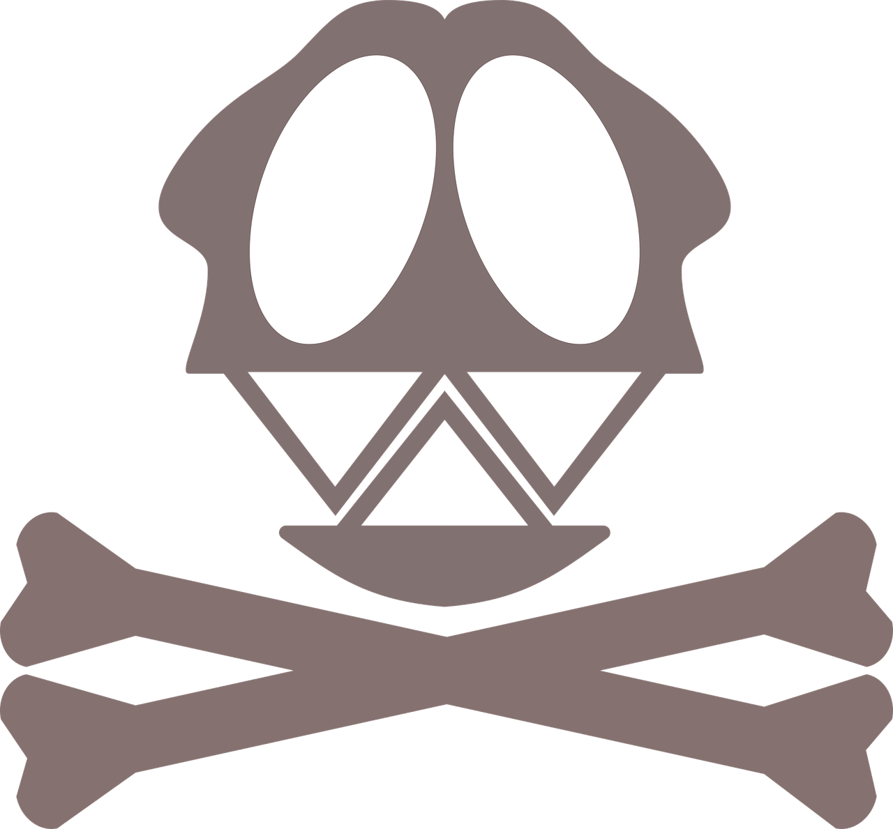 death  skull  skull and crossbones free photo