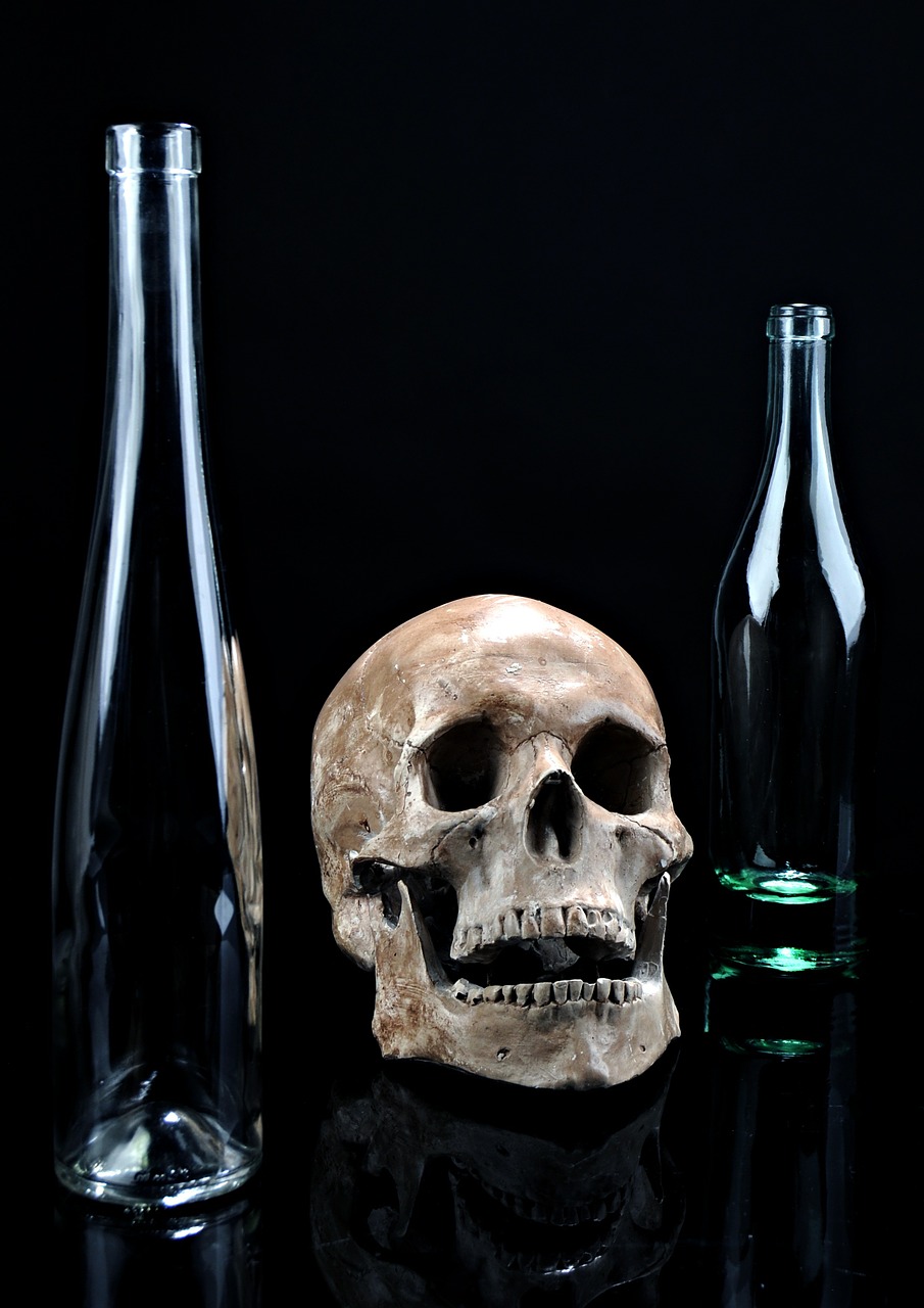 death skull glass free photo