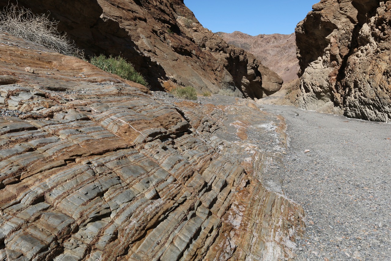death valley sliding rock california free photo