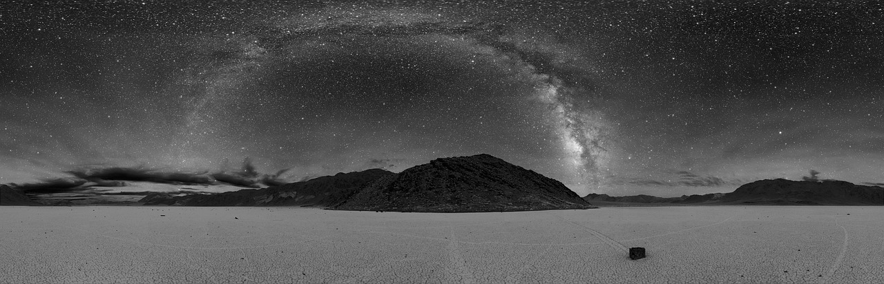 death valley sky night landscape free photo