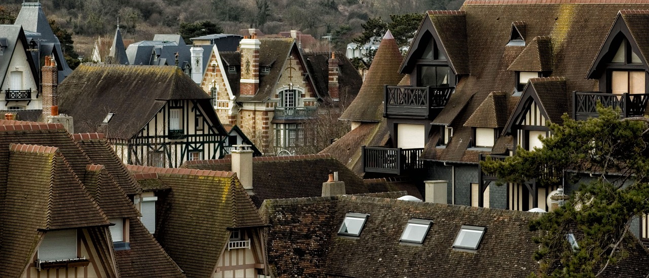 deauville france roofs free photo