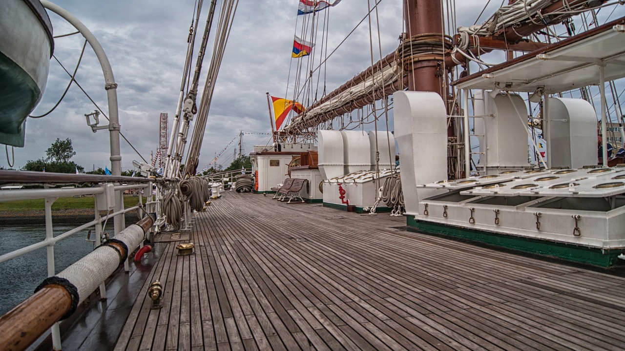 deck ship sailing boat free photo