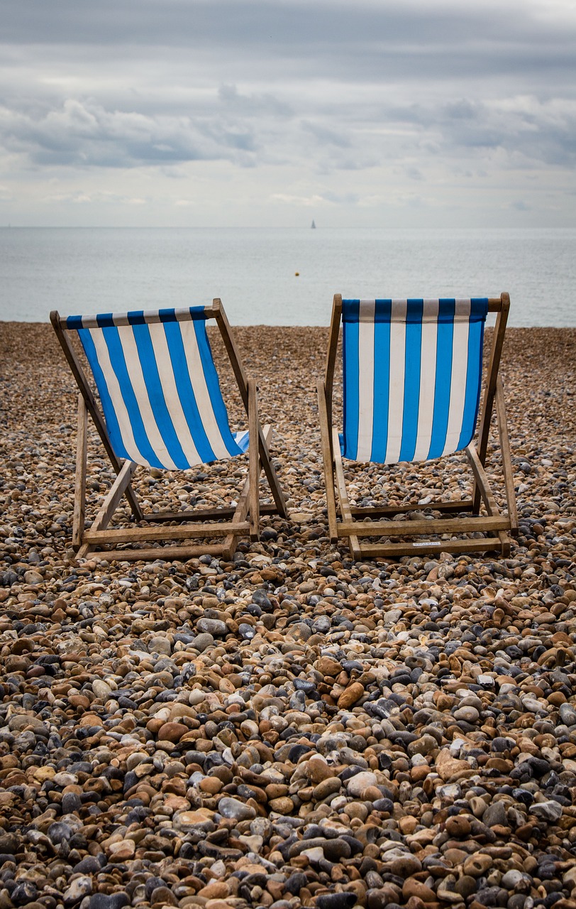 deck chair beach coast free photo