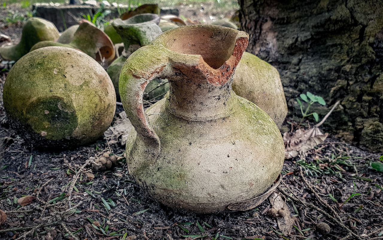 deco  old  jars free photo