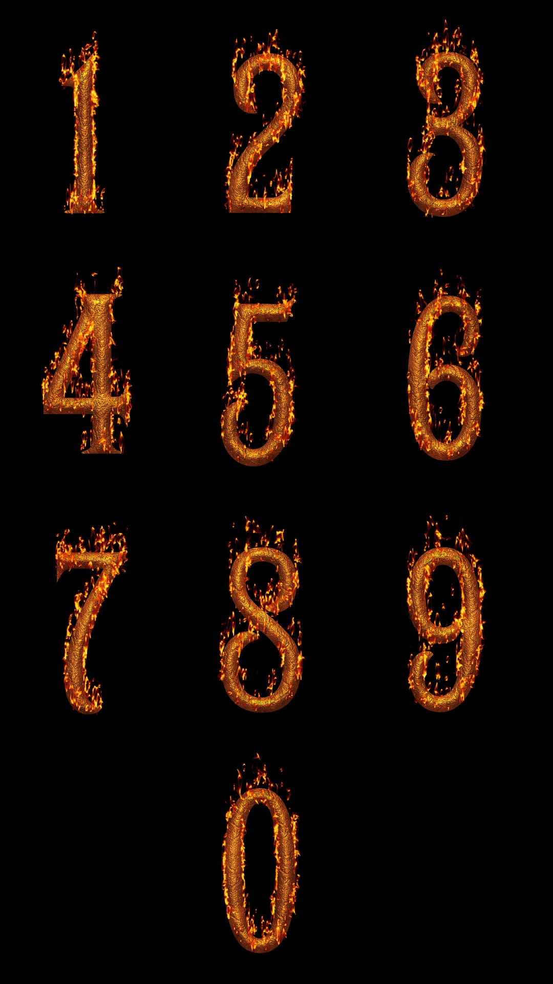 decorative numbers fire free photo