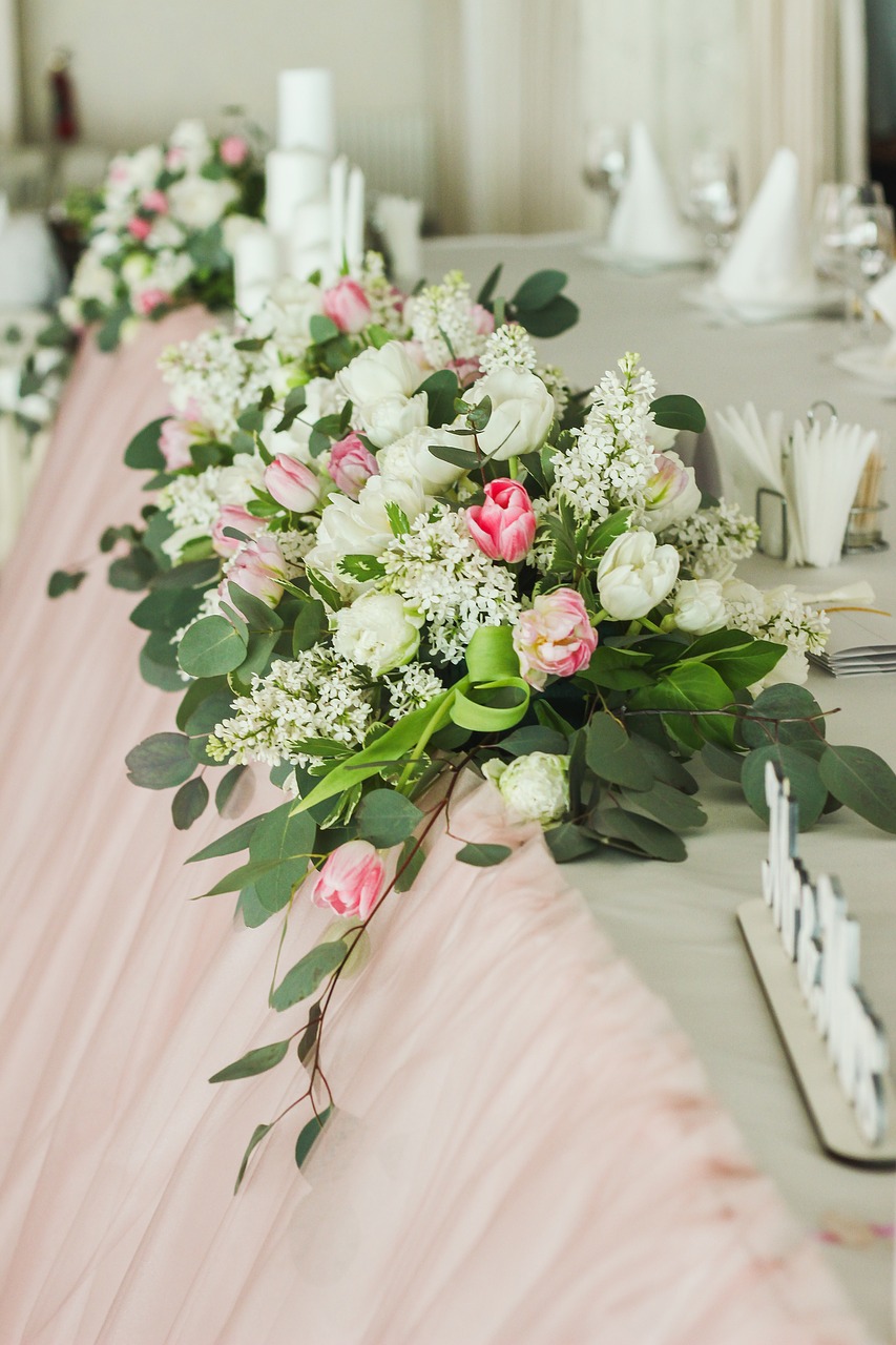 decor  flowers  wedding free photo