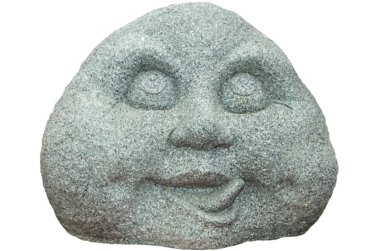 decoration face stone free photo