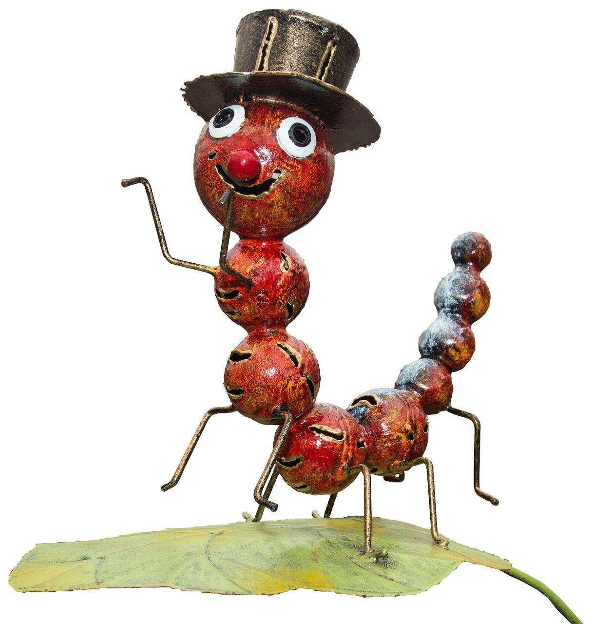 decoration caterpillar animal metal free photo