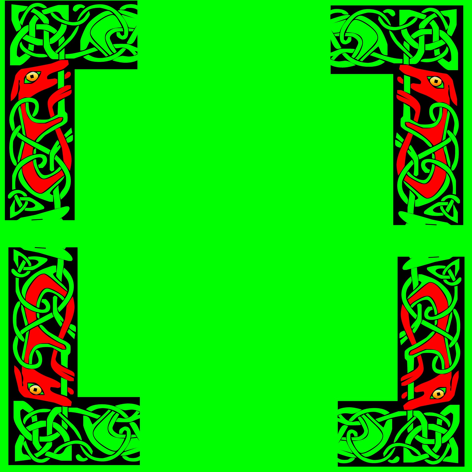 green celtic decorative free photo