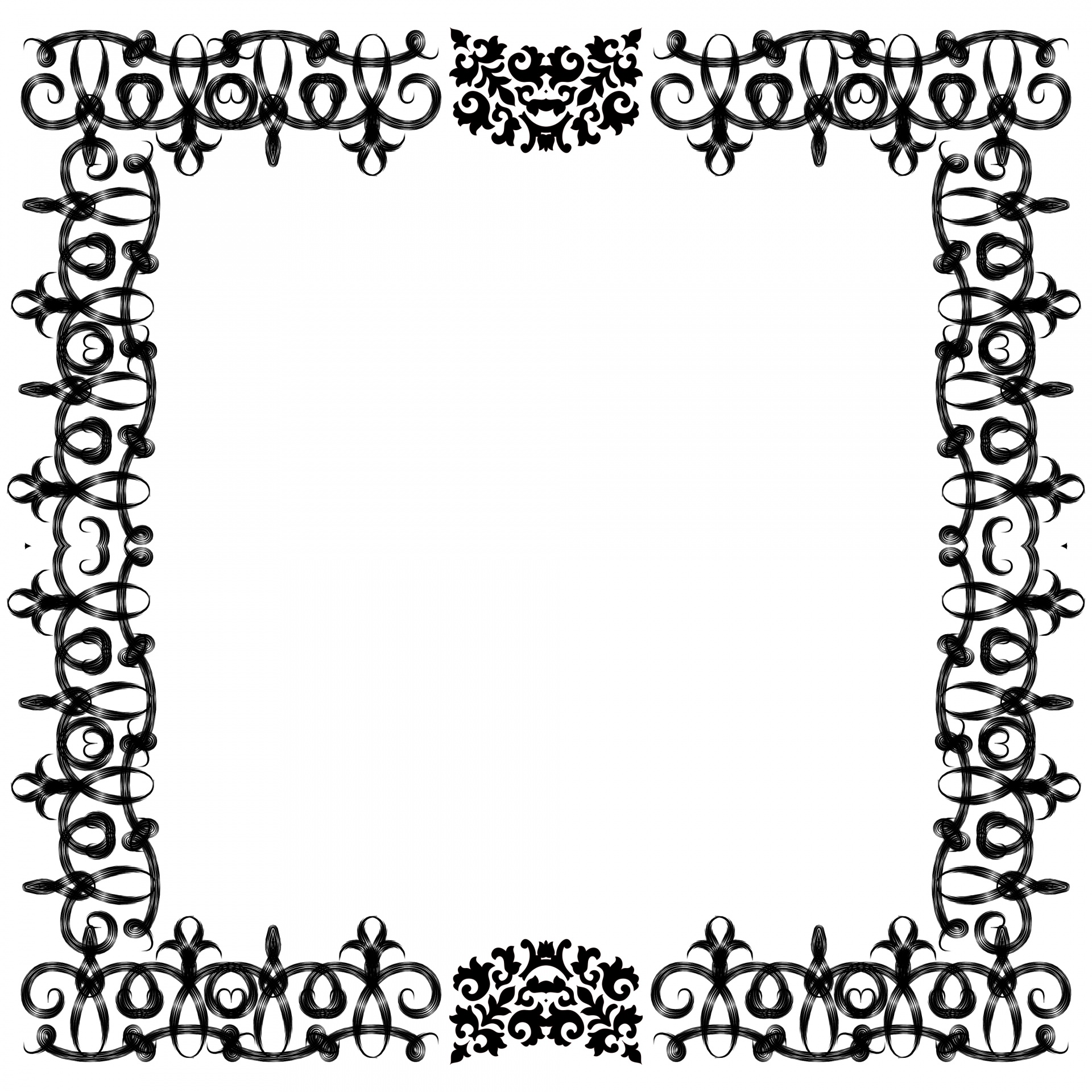 decorative frame black free photo