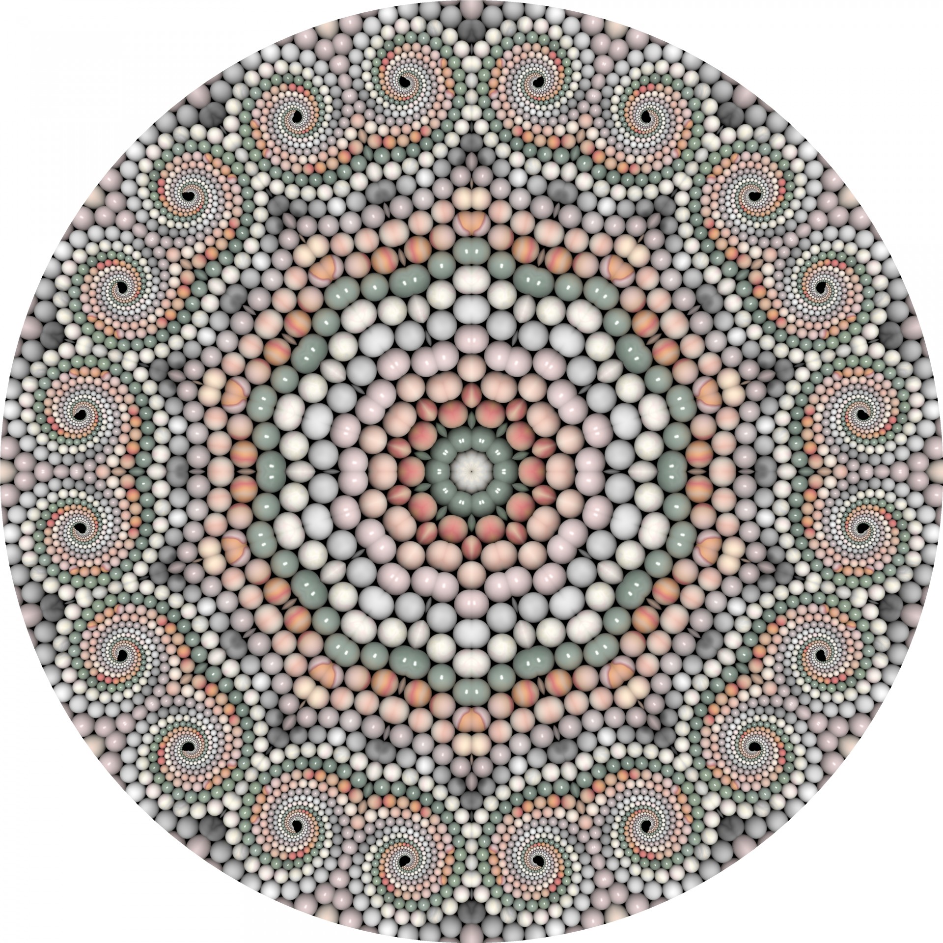 marbles circle kaleidoscope free photo