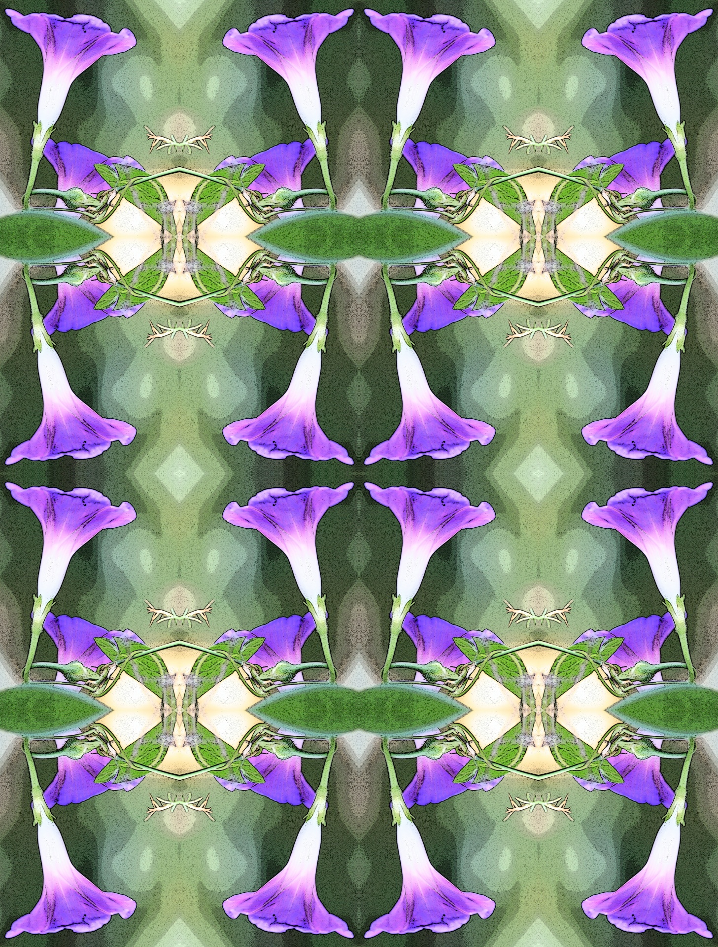 pattern flower purple free photo