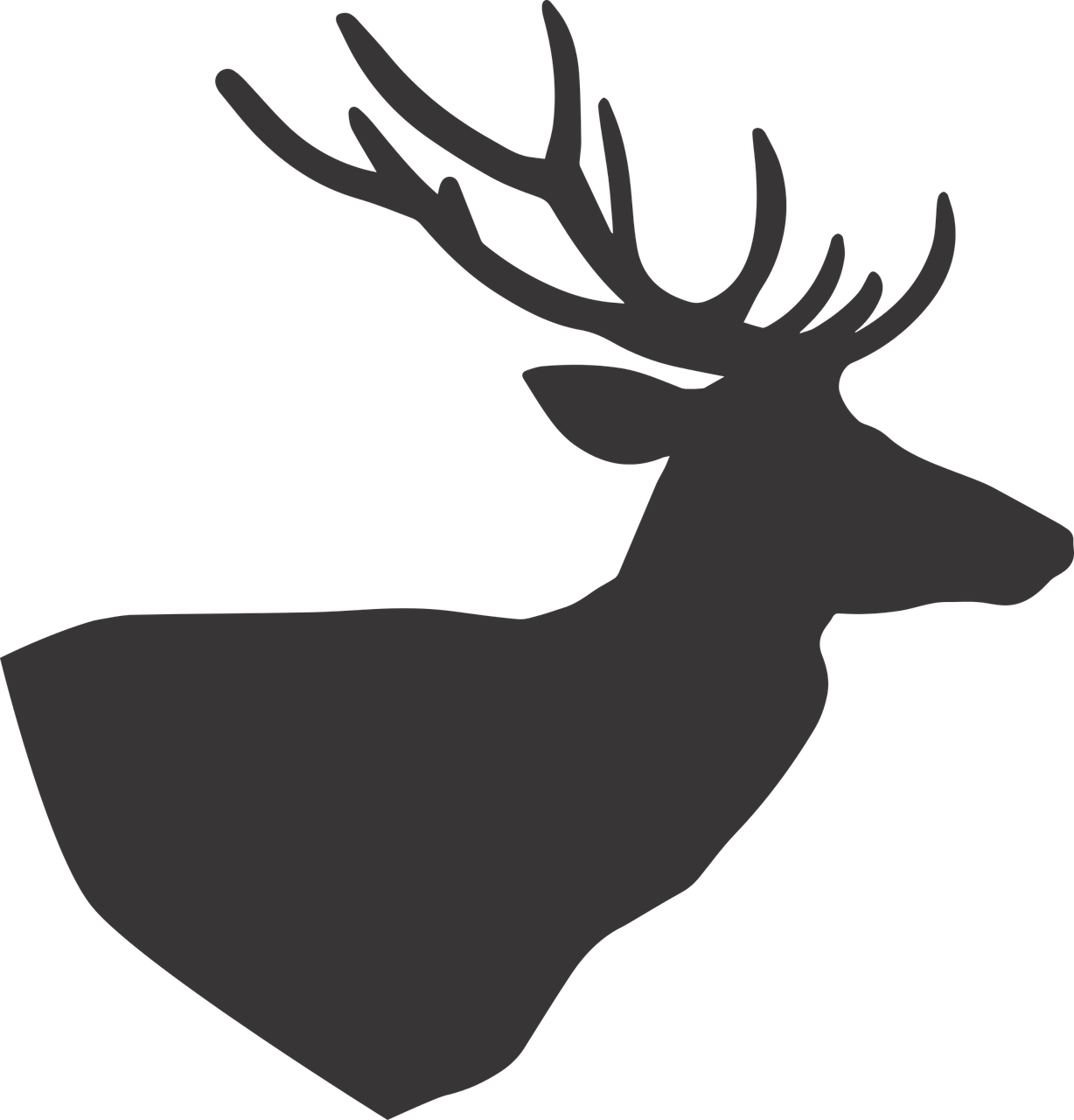 deer deer silhouette silhouette free photo