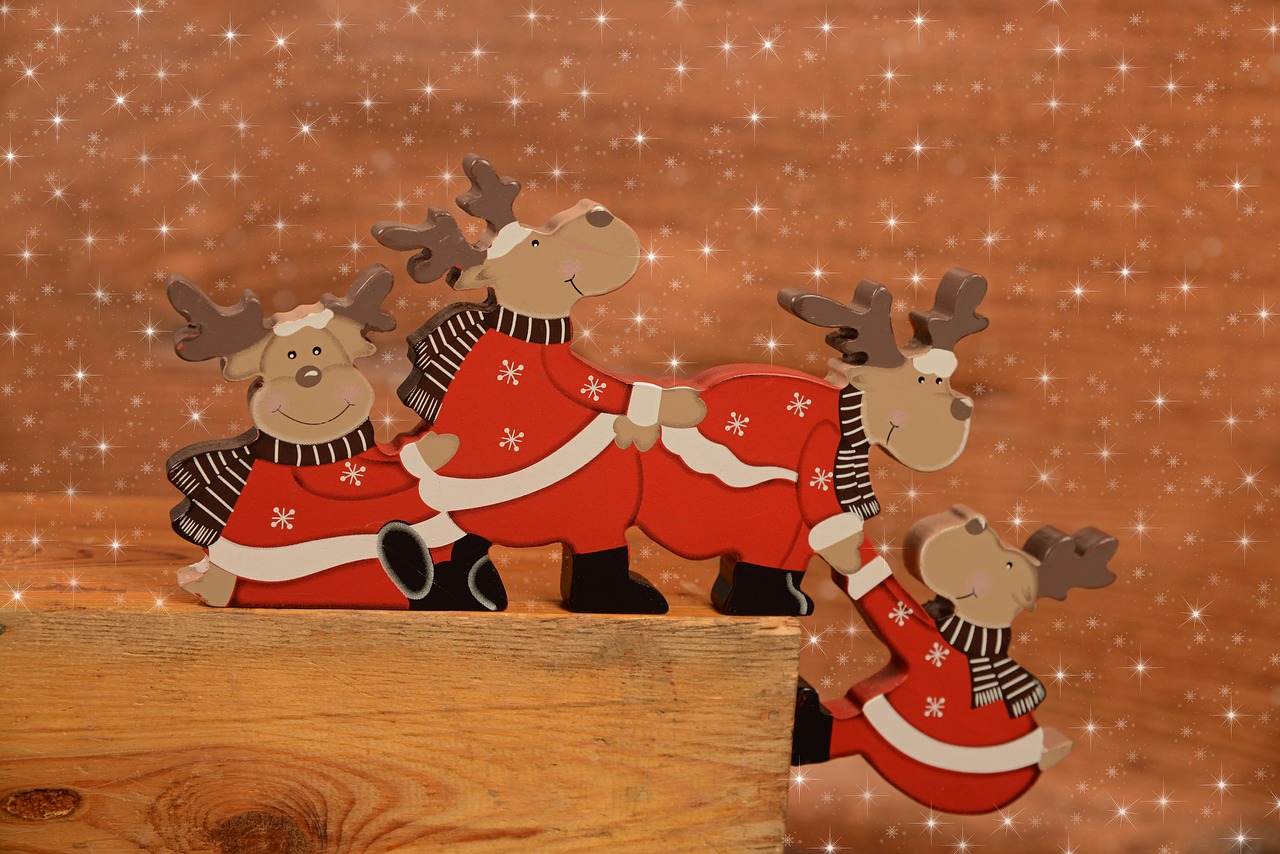 deer holidays christmas decoration free photo