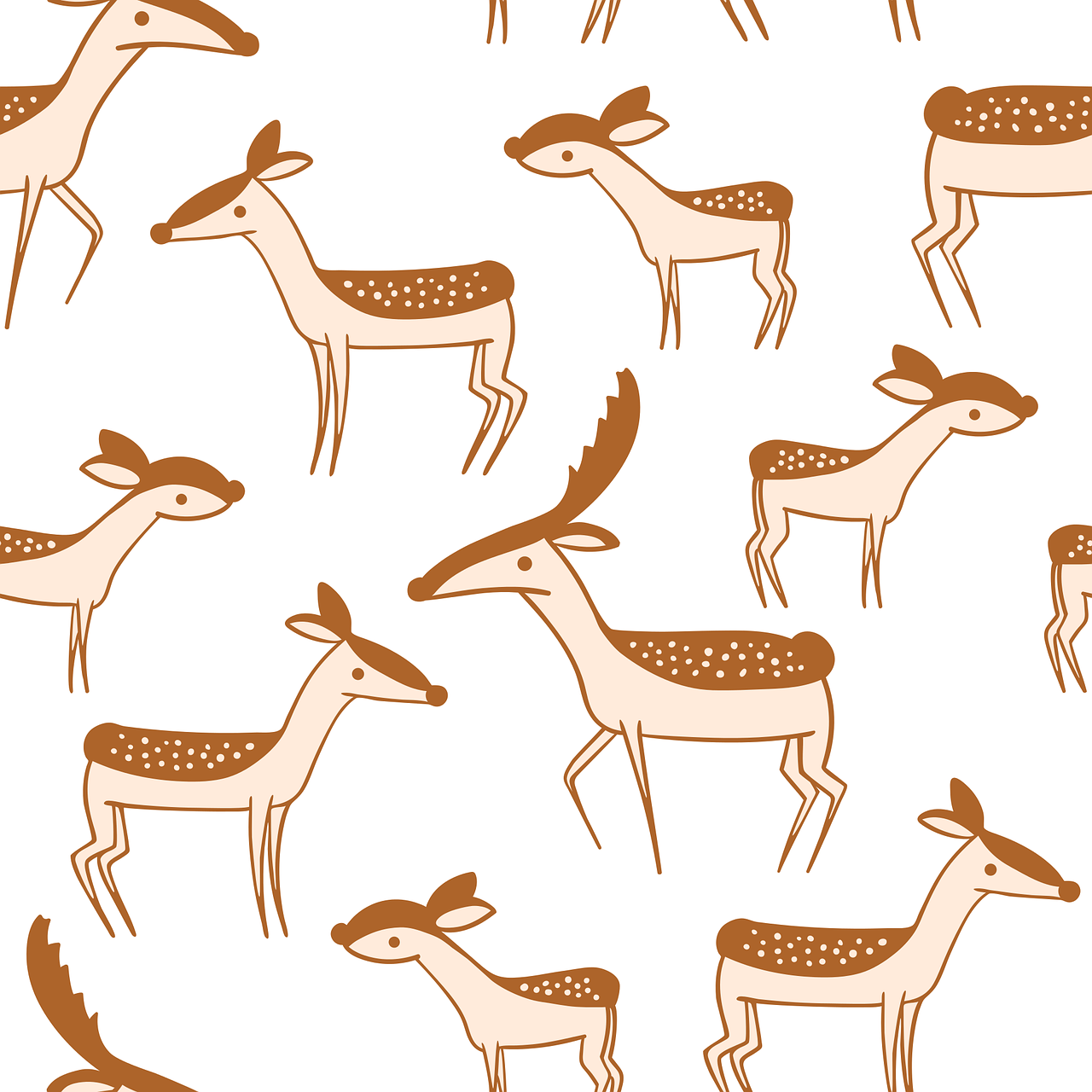 deer  pattern  design free photo