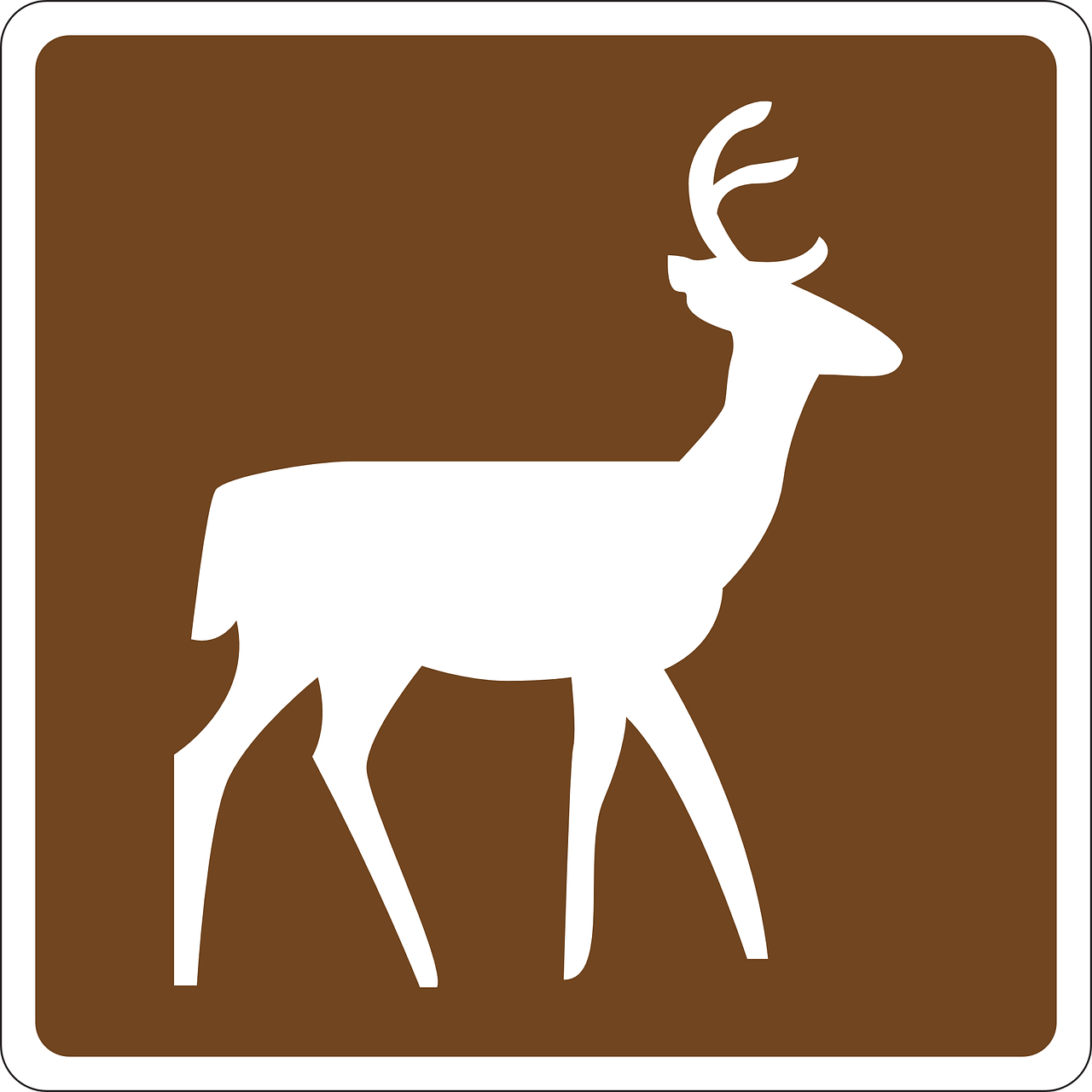 deer information area free photo