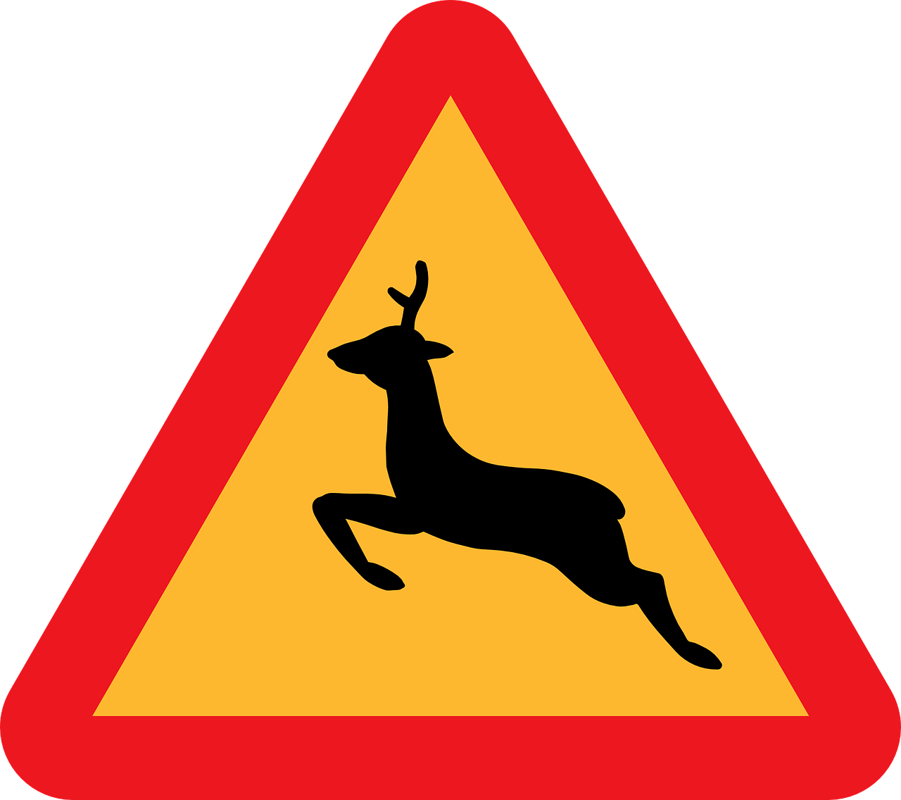 deer crossing warning deer crossing caution deer crossing free photo