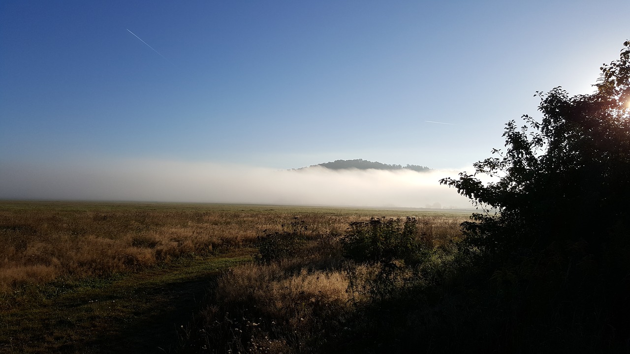 deer mountain morning the fog free photo