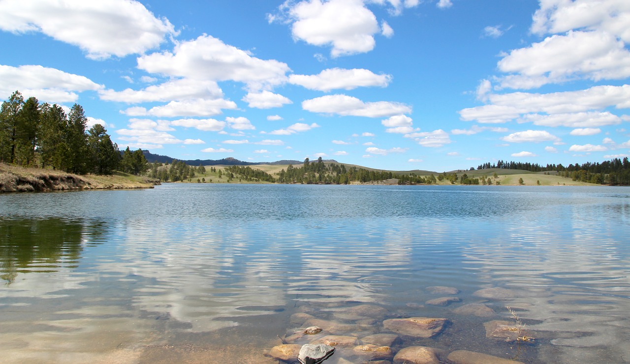 deerfield lake  south dakota  water free photo