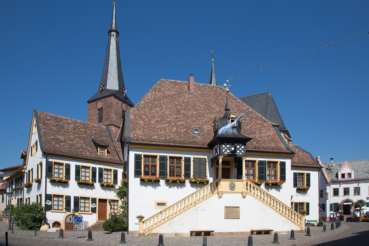 deidesheim town hall palatinate free photo