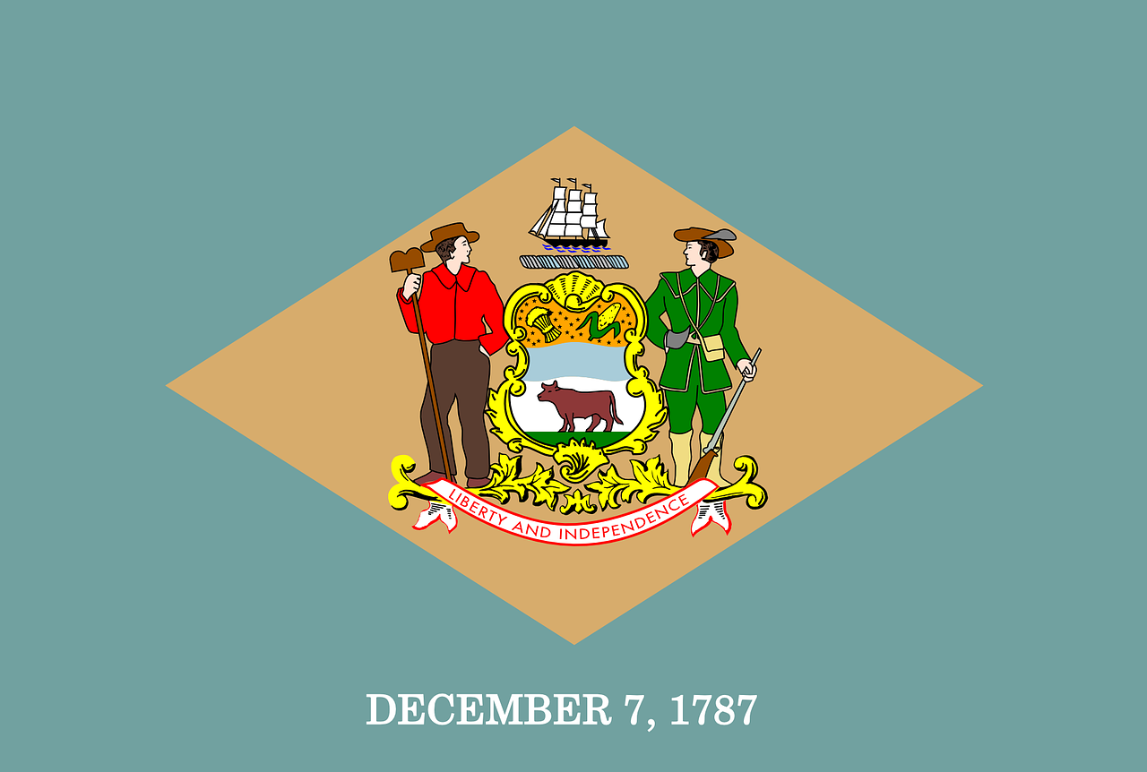 delaware flag state free photo