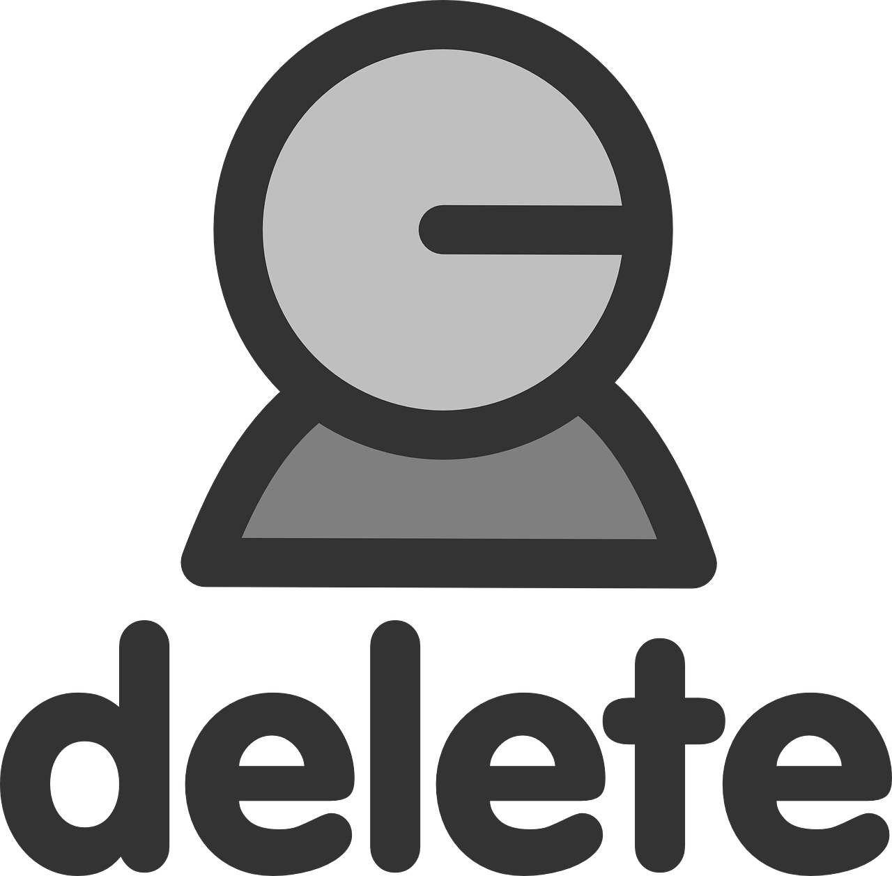 delete user person free photo