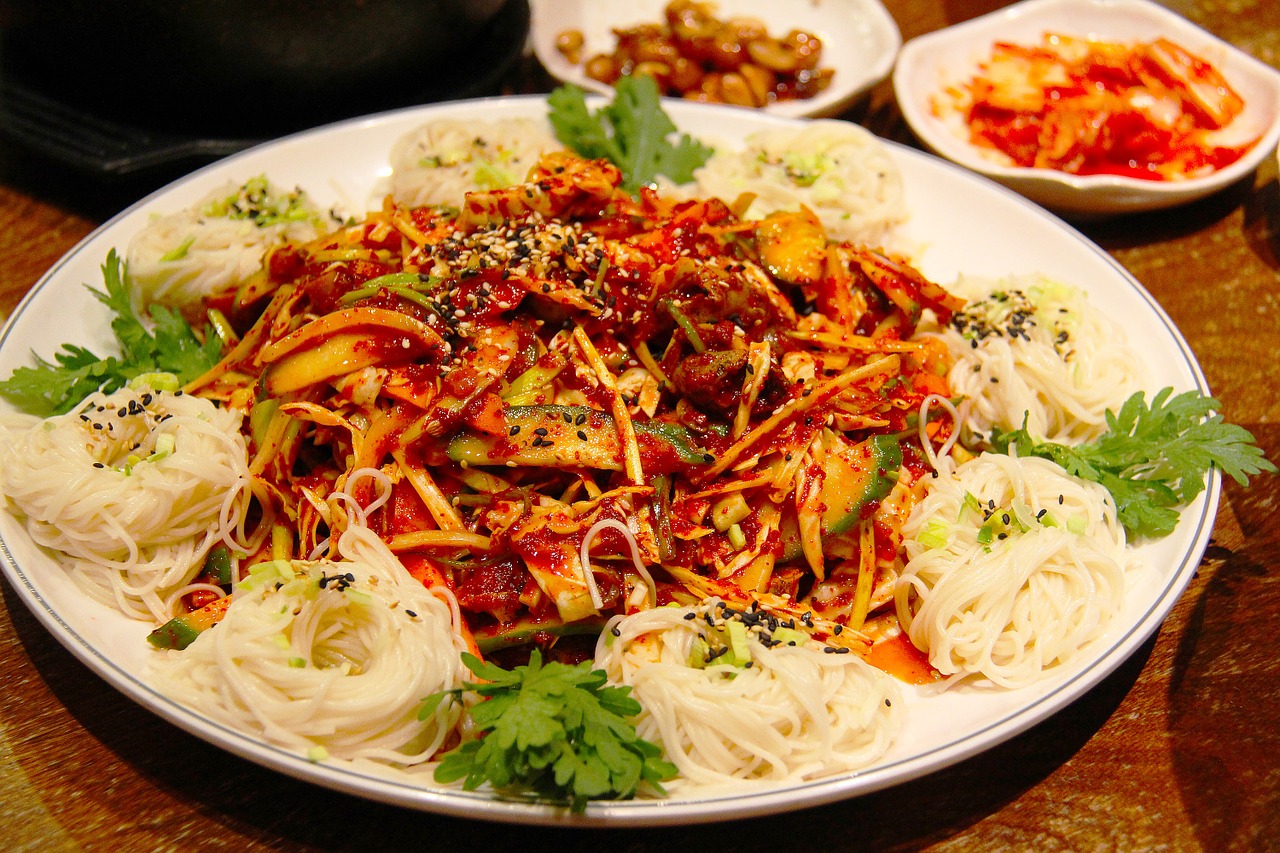delicious korean food free photo