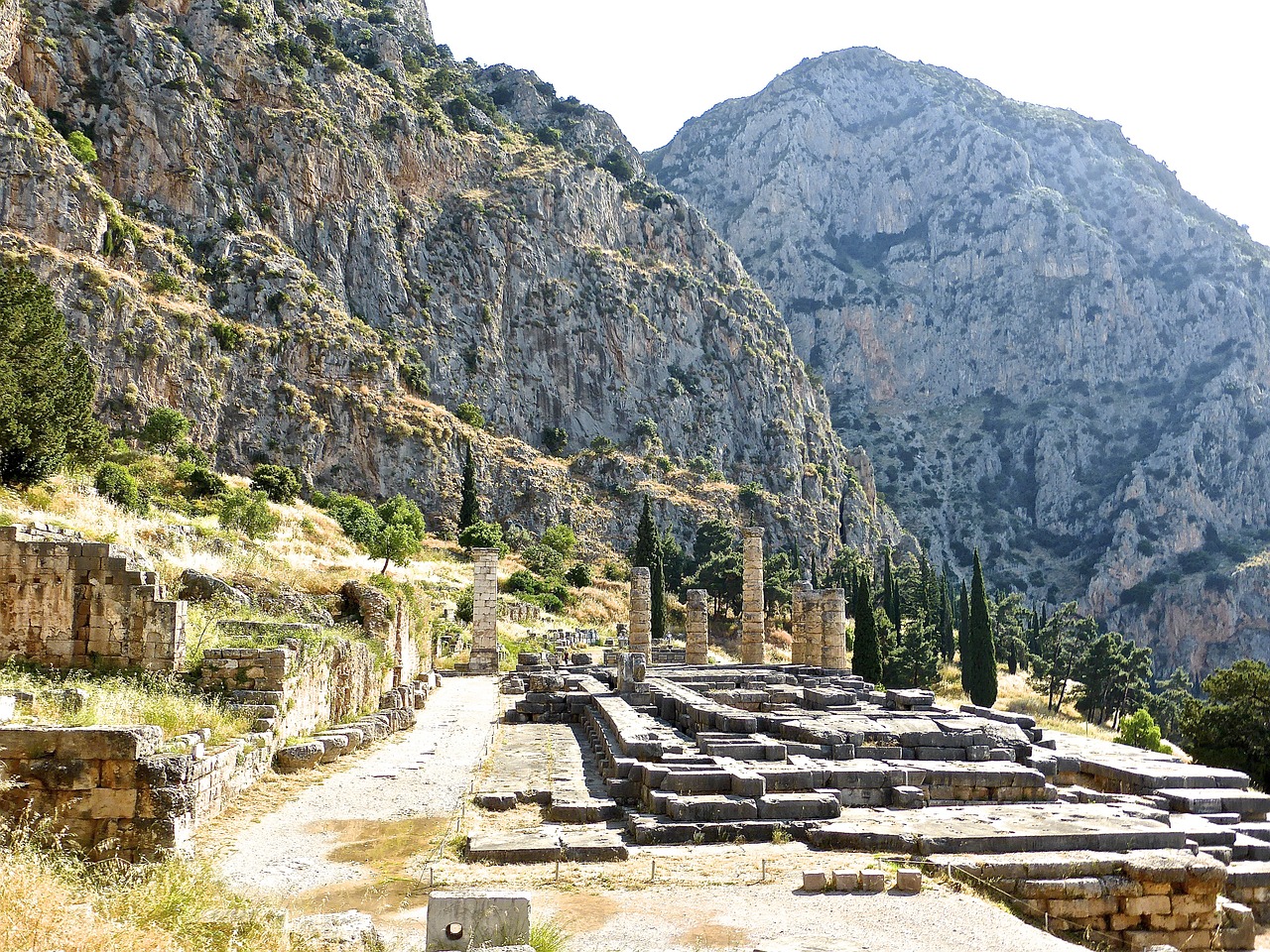 delphi ruins history free photo