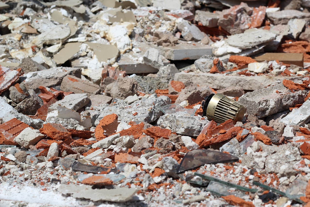 demolition house debris thermostat free photo