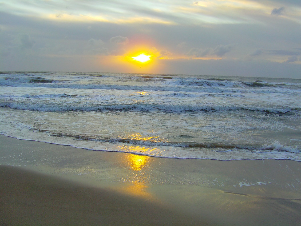 denmark sunset evening sky free photo