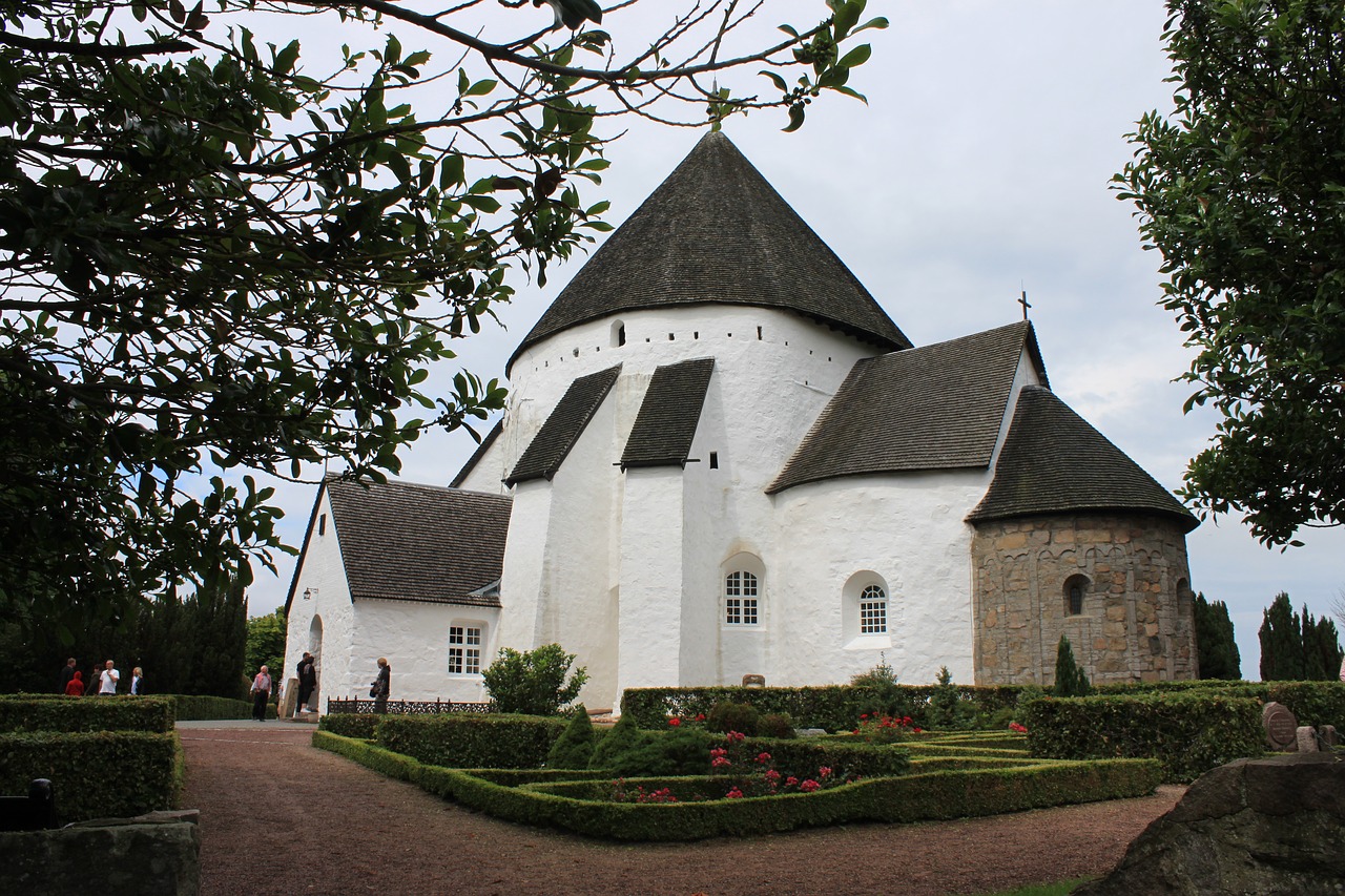 denmark  bornholm  round church free photo