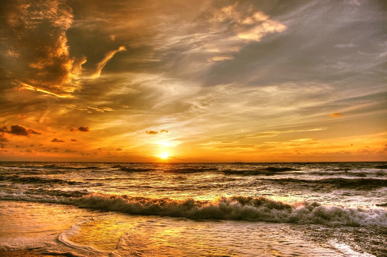 denmark  north sea  clouds free photo